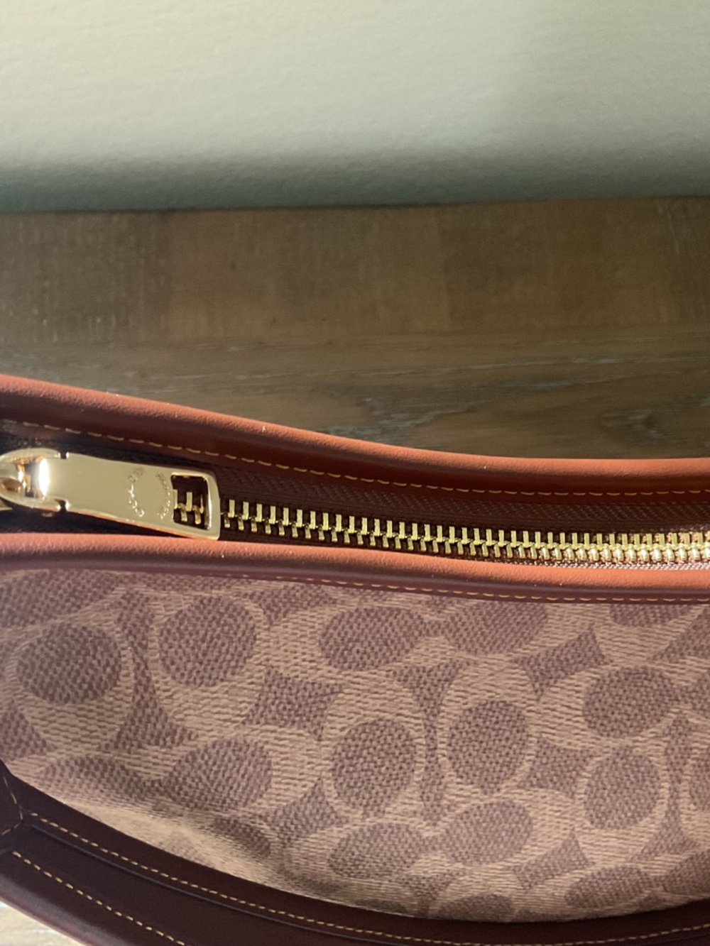 Coach Laurel Shoulder Bag-Signature Canvas with Bag Charm - Picture 8 of 15
